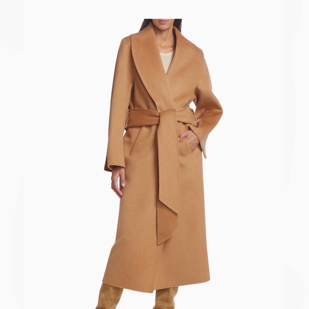 Grace Wrap Wool Coat - image 1